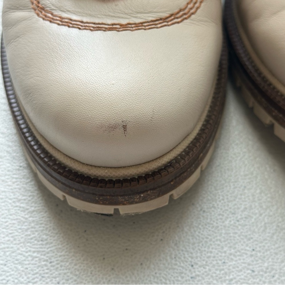 Pikolinos Aspe W9Z-8634C1 lace-up ankle boots in cream/brown leather women’s - Picture 9 of 13